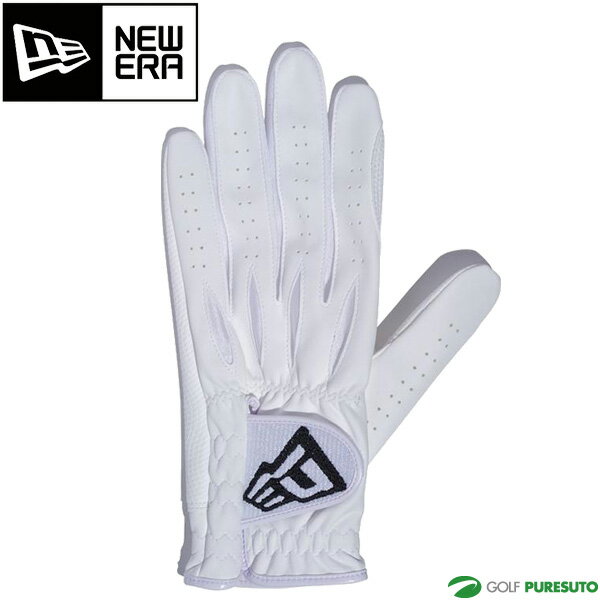 【4日20時からエントリーでP10倍】ニューエラ ゴルフグローブ 片手用（左手装着用）フラッグロゴ ホワイト 11901516 手袋