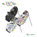 【エントリーでポイント最大5倍(16日 01:59迄)】ブルーティーゴルフ BLUE TEE GOLF スマイル&カートスタンドキャディバッグ ホワイト/レッド...