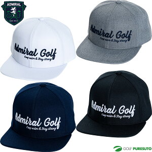アドミラルゴルフ ゴルフキャップ ADMB1F53 スクリプトフラットキャップ 帽子 ヘッドウェア 平つば