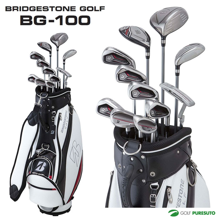 ブリヂストン BG-100 クラブセット 11本セット（1W 5W U4 6～ 9 PW PS SW パター） メンズ キャディバッグ付 BRIDGESTONE GOLF パッケージセット ゴルフセット