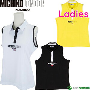 【レディース】ミチコロンドン ノースリーブ ポロシャツ MLG2S-06 ゴルフウェア