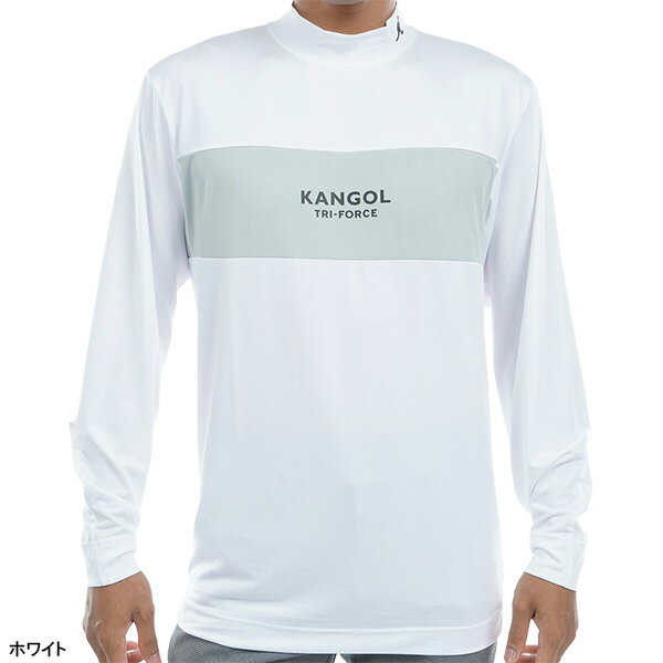 【在庫処分】カンゴール トライフォース 長袖 モックネックシャツ メンズ KFBA-48 ゴルフウェア アウトレット セール