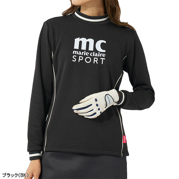 【最大3,000円OFFクーポン配布！20日20：00〜27日 01：59限定！】【在庫処分】【レディース】マリ・クレール 長袖 ハイネックシャツ 732-511 ゴルフウェア アウトレット セール