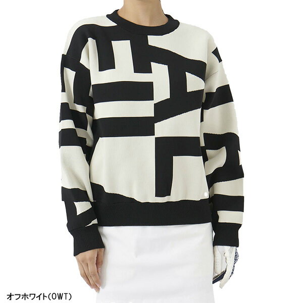 【レディース】フィラ ゴルフ 長袖 ジャガードニットセーター 792-760 ゴルフウェア