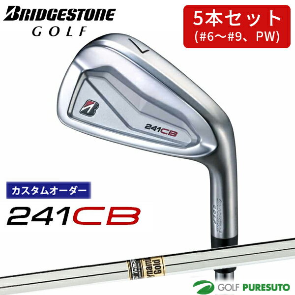 【カスタムオーダー】ブリヂストンゴルフ 241CB アイアン 5本セット（#6〜9、PW）Dynamic Gold スチールシャフト BRIDGESTONE GOLF【■B■】