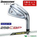 【決算セール!! 26日 9:59まで全品P5倍!】【カスタムオーダー】ブリヂストンゴルフ 258CBP アイアン 5本セット(#6〜9、PW)Dynamic ...