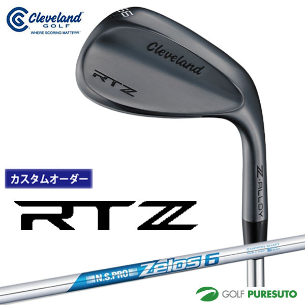 【ブラックフライデー!25日限定で店内全品P5倍】【カスタムオーダー】クリーブランド RTZ ブラックサテン ウェッジ NS PRO ZELOS 6 スチールシ...
