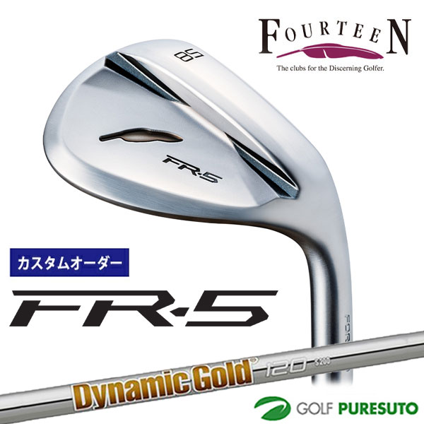 【ブラックフライデー!25日限定で店内全品P5倍】【カスタムオーダー】フォーティーン FR-5 ウェッジ パールサテン仕上げ ウェッジ Dynamic Gold...