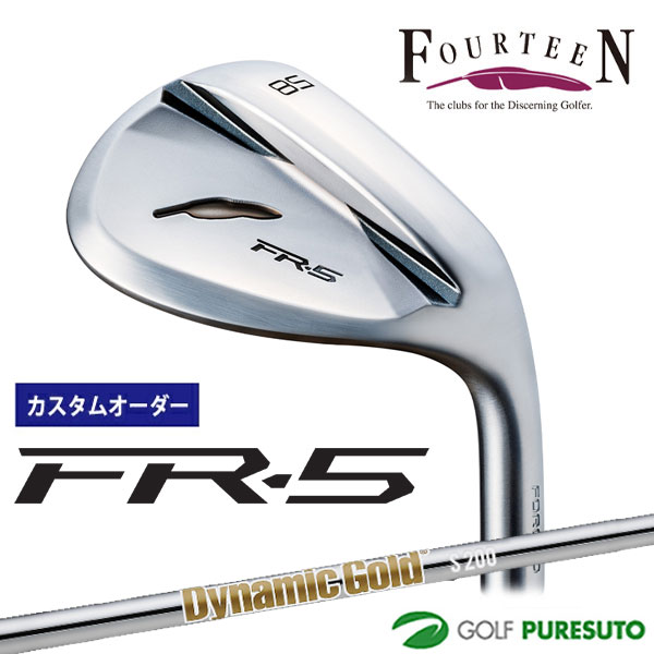 【ブラックフライデー!25日限定で店内全品P5倍】【カスタムオーダー】フォーティーン FR-5 ウェッジ パールサテン仕上げ ウェッジ Dynamic Gold...