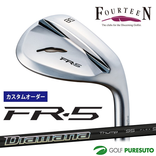【ブラックフライデー!25日限定で店内全品P5倍】【カスタムオーダー】フォーティーン FR-5 ウェッジ パールサテン仕上げ ウェッジ Diamana THUM...