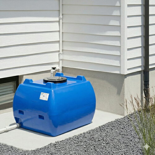 貯水タンクホームローリー 500L 青色（雨水タンク）【送料無料】【貯水槽 貯水タン...