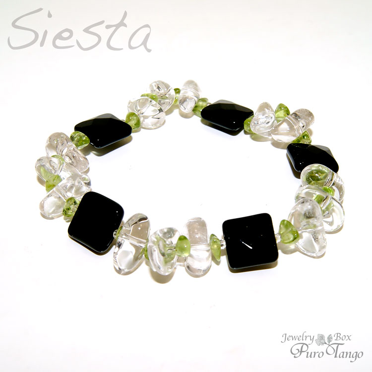 樂天商城 - ブレスレット ペリドット オニキス 水晶 8月誕生石 4月誕生石 パワーストーン プレゼント 天然石 アクセサリー