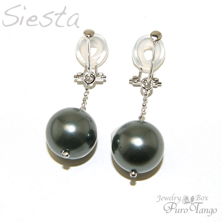 樂天商城 - イヤリング 痛くない シェルパール ブラックパール 真珠 6月誕生石 パワーストーン プレゼント
