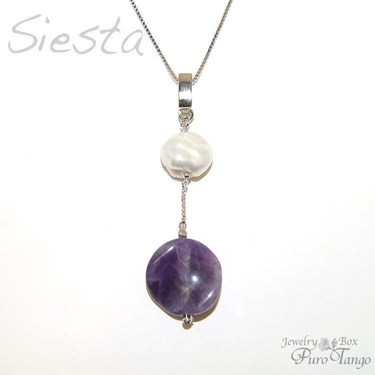 ペンダントトップ バロックパール 真珠 アメシスト 2月誕生石 パワーストーン プレゼント 天然石 アクセサリー ジュエリー