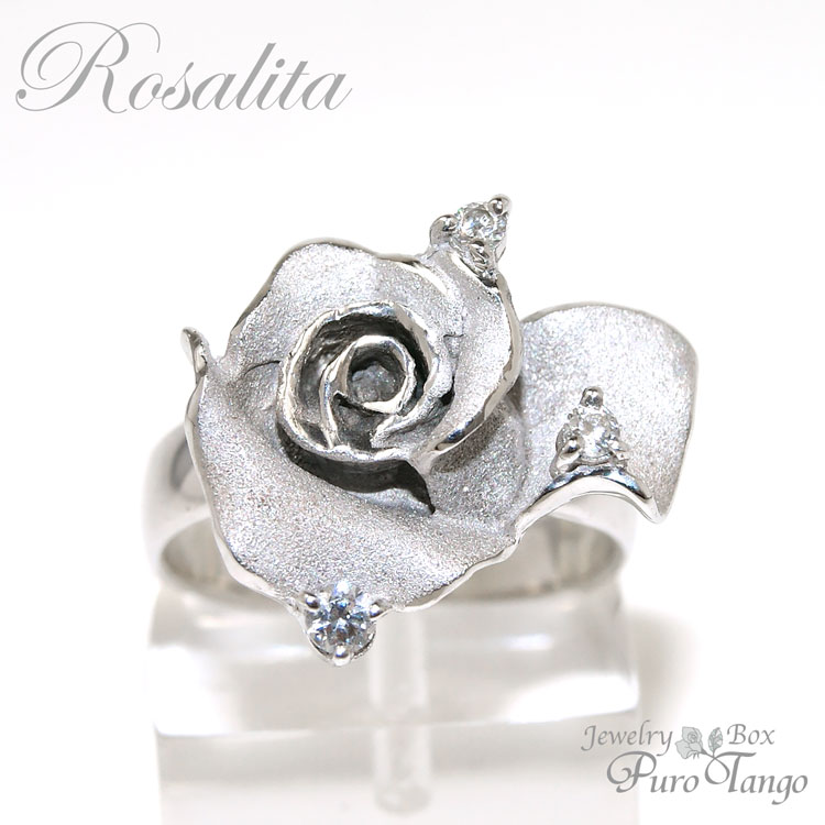 樂天商城 - プレゼント リング 指輪 薔薇 バラモチーフ ローズ cz シルバー プレゼント アクセサリー ジュエリー 送料無料