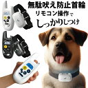 【P2倍】 無駄吠え防止首輪 リモコン操作 犬 しつけ バーク対策首輪 3モード対応 音 振動 電気 充電式 9段階調節可能 無駄吠え防止グッズ 遠隔操作 噛み...