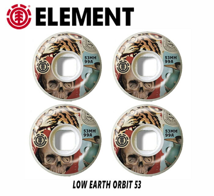 ELEMENT Gg (LOW EARTH ORBIT 53)(53mm) SKATEBOARD XP[g{[h WHEEL EB[ Ki