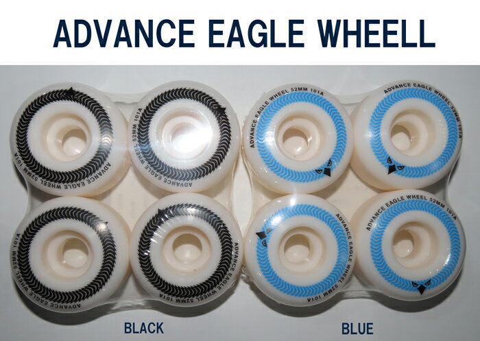 ADVANCE AhoX EAGLE WHEEL)C[O EB[(52mm 101A)(BLACK/BLUE) [i Ki SKATEBOARD XP[g{[h SK8 WHEELE EB[