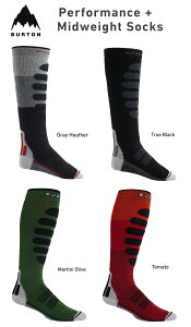 BURTON バートン (BURTON PERFORMANCE + MIDWEIGHT SOCKS) パフォーマンス ミッドウェイト ソックス 正規品 スノーボード スノボ SNOWBOARD 靴下