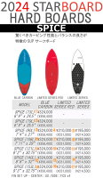 24 STARBOARD スターボード (SUP HARD BOARD - SPICE)スパイス(BLUE CARBON / LIMI...