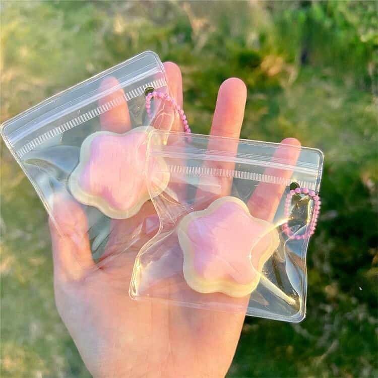 【25日23:59まで★8％OFFクーポン】 水感スクイーズ キーホルダー ミニサイズ 11個セット パン 食パン いちご 星 スクイーズ 水感 低反発 ぷにぷに ふわとろ 袋のまま ふわふわ 柔らか プルプル 高 粘着 小さめ purpleriver-10012378 パープルリバー サンプル画像2