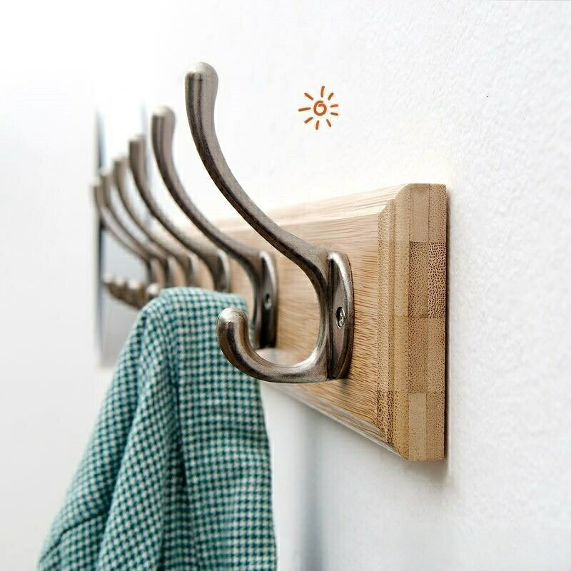 壁付け コート掛け 玄関 ハンガーラック 壁掛けフック 壁掛けハンガー 6連 5連 4連 3連 ウォールフック ォールハンガー おしゃれ