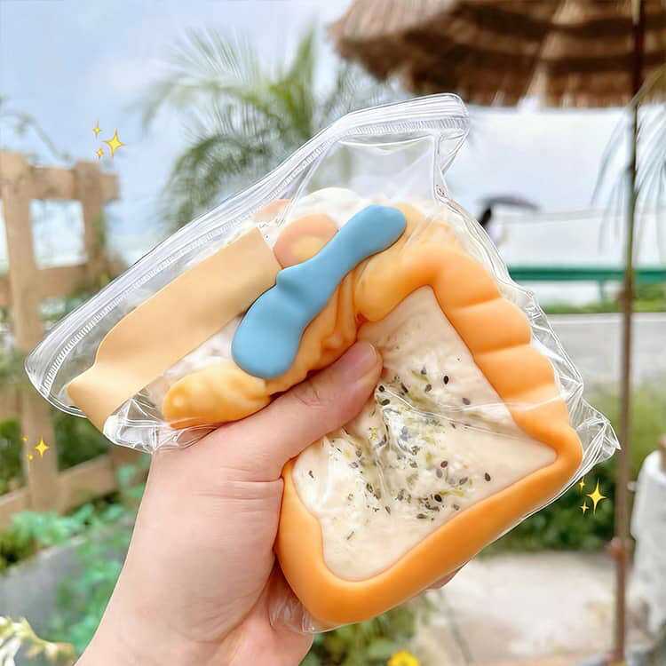 【25日23:59まで★100円OFFクーポン】 バッグ クリア 20枚セット スクイーズレジン用 EVA素材 スクイーズ袋 小分け パウチ おもちゃ スクイーズ 袋 小物入り バッグ入り にぎにぎ 包装袋 替え袋 DIY purpleriver-10011543 パープルリバー サンプル画像3