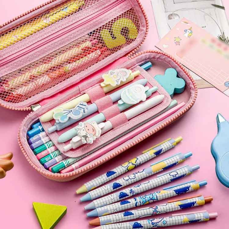 【ss限定★9月11日01:59まで期間限定価格】 ペンケース 3D 女の子 筆記用具 設計 筆箱 小学生 ストレス解消 ふでばこ 猫 兎 マルチポーチ かわいい ぷにぷに弾力の猫 大容量 ペンポーチ 収納 文房具 purpleriver-10011189 パープルリバー サンプル画像3