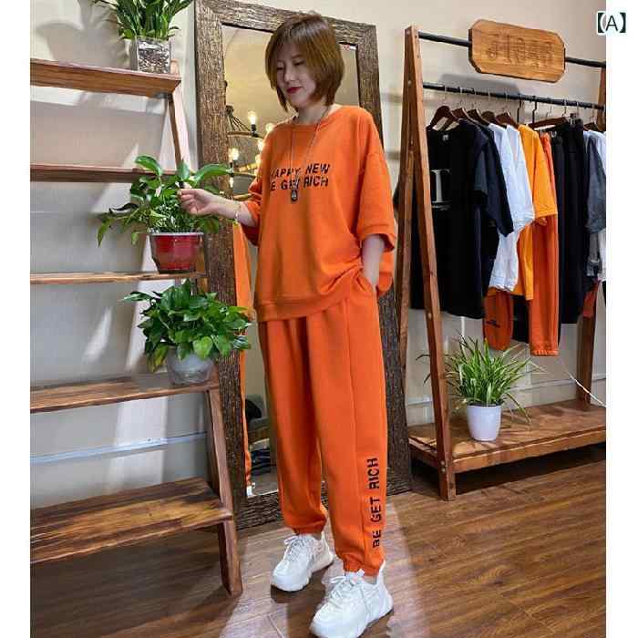 セットアップ ジャージ かっこいい か レディースファッション 豊富 A:オレンジ B:紫 C:黒 M L XL 2XL 3XL 4XL