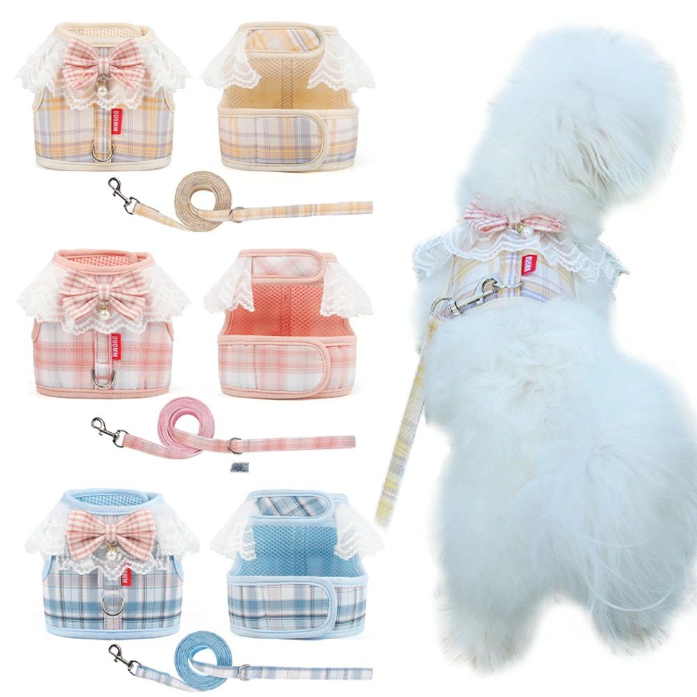 かわいい 一体型 ハーネス リードセット犬ハーネス リードセット ウェアハーネス ...
