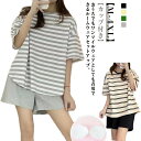 セットアップ ルームウェア レディース 夏 パジャマ 半袖 カップ付き Tシャツ パンツ ボーダー柄 カジュアル 可愛い 部屋着 上下セット 2点セット ナイト...