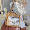 【スーパーSALE先着10名:600円Offクーポン】痛バッグ 痛バ 痛ショルダー ショルダーバッグ トートバッグ レディース 透明窓 クリアバッグ クリア 推...