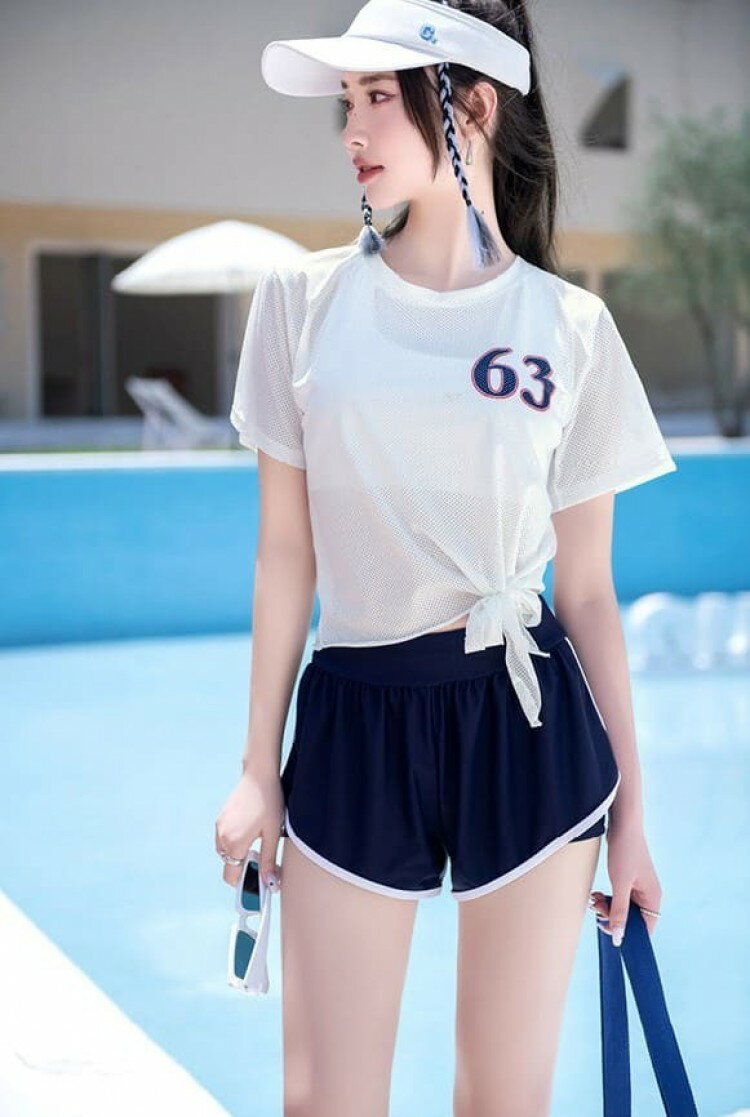 【先着10名：600円Offクーポン】水着 タンキニ レディース トップス カジュアル 夏 高校生 中学生 10代..