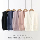 Vネックニットベスト スクールベスト ニット 前開き ノースリーブ スクール シンプル 無地 高校生制服 スクールセーター 通学 入学 卒業 男女兼用 中学生 男子校生 女子校生 高校生
