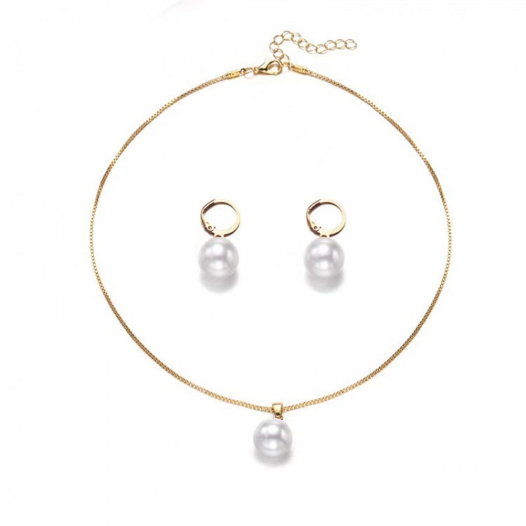 【先着60名：200円Offクーポン】真珠のペンダントネックレスイヤリングの新モデルのスーツの軽奢なファ..