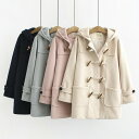 【先着10名:600円Offクーポン】ダッフルコート スクールコート 学生 女子 ダッフル 制服 女子用 レディース コート アウターコート フード付き ブレゾ...