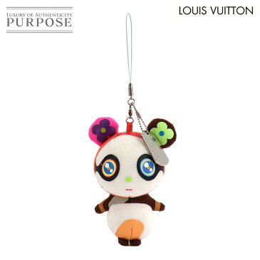 【未使用 展示品】 ルイ ヴィトン LOUIS VUITTON プティ パンダ チャーム キーホルダー 携帯ストラップ マルチカラー 村上隆 Petit Panda 【中古】