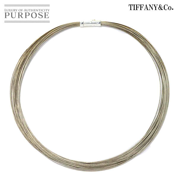 【新品仕上げ】 ティファニー TIFFANY&Co. ステンレス コード ネックレス 39cm シルバー 925 SV Necklace【中古】