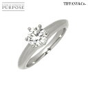 yVilz eBt@j[ TIFFANY&Co. \eBA _C 0.57ct H/VS2/EX 5.5 O Pt v`i w Diamond Ring yӒ菑tzyÁz