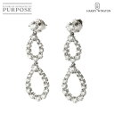 【新品同様】 ハリー ウィンストン HARRY WINSTON ダブル ループ ダイヤ ピアス Ptプラチナ Duble Loop Earrings Pierced【証明書付き】【中古】