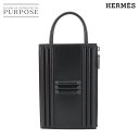 【未使用 展示品】 エルメス HERMES カデナ クラッチ バッグ タデラクト ブラック U刻印 シルバー 金具 Cadenas Clutch 【中古】