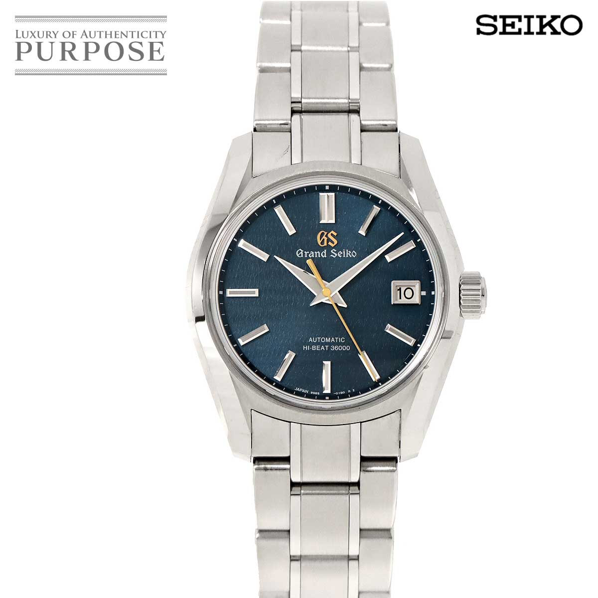 グランドセイコー GRAND SEIKO ヘリテージコレクション SBGH273 メンズ 腕時計 9S85 01H0 デイト ブルー 文字盤 裏スケルトン 自動巻き Heritage Collection 【中古】