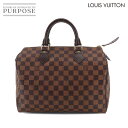 【新品同様】 ルイ ヴィトン LOUIS VUITTON ダミエ スピーディ 30 ハンド バッグ エベヌ N41531 ブラウン ゴールド 金具 Speedy 30 【中古】