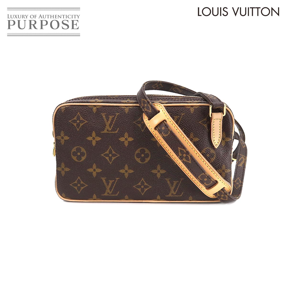 【新品同様】 ルイ ヴィトン LOUIS VUITTON モノグラム ポシェット マルリー バンドリエール ショルダー バッグ M51828 Pochette Marly Bandouliere 【中古】のサムネイル