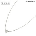 【新品同様】 ティファニー TIFFANY CO. バイザヤード ダイヤ 0.29ct E/VS1/3EX ネックレス 40cm Pt プラチナ Diamond Necklace【鑑定書付き】【中古】