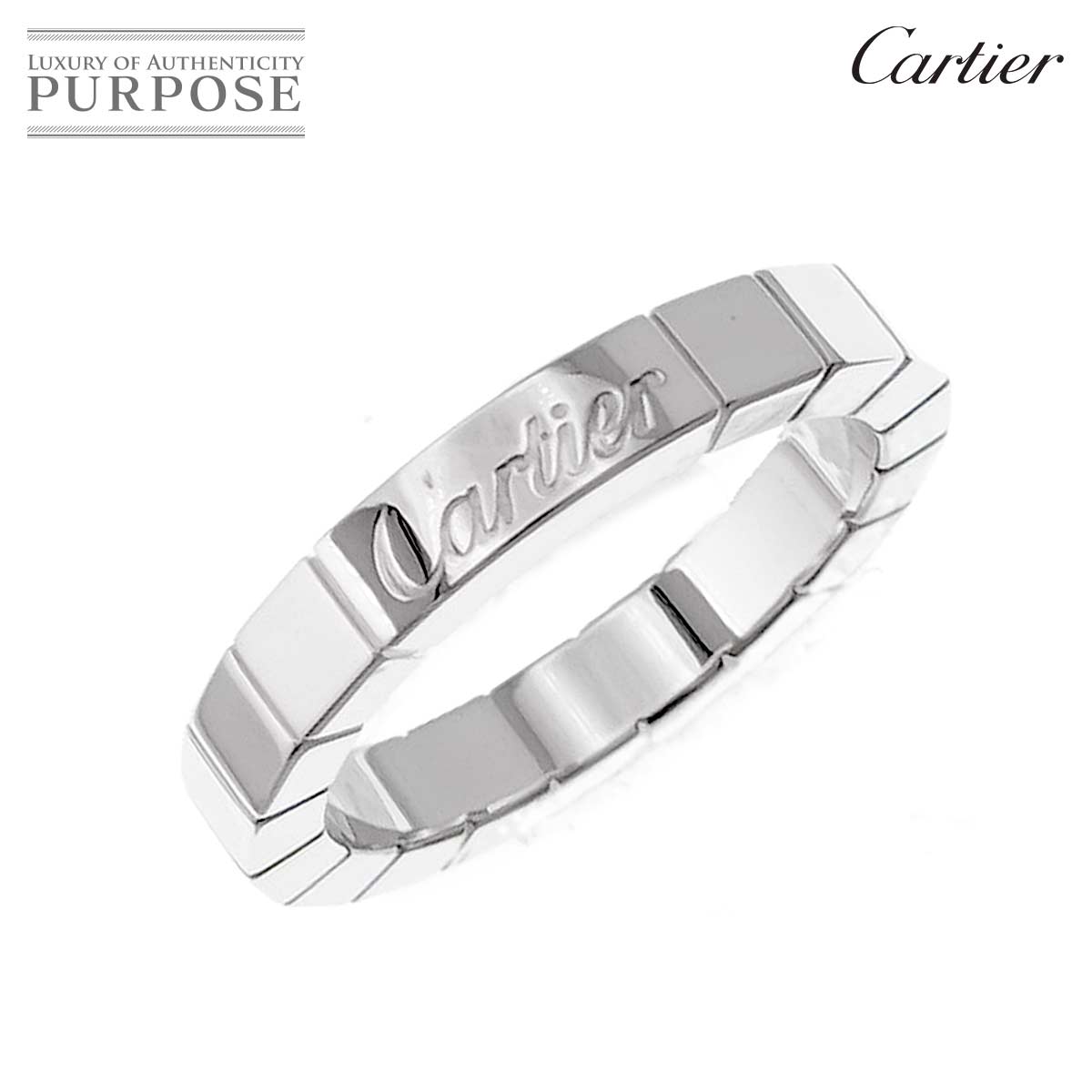 ڿƱ͡ ƥ Cartier ˥ #48  K18 WG ۥ磻ȥ 750  Laniere Ring...