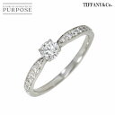 【新品同様】 ティファニー TIFFANY Co. ハーモニー ダイヤ 0.22ct H/VS1/3EX 9号 リング Pt プラチナ 指輪 Harmony Diamond Ring【鑑定書付き】【中古】