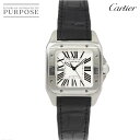 カルティエ Cartier サントス100 MM W20106X8 ボーイズ 腕時計 シルバー 文字 ...