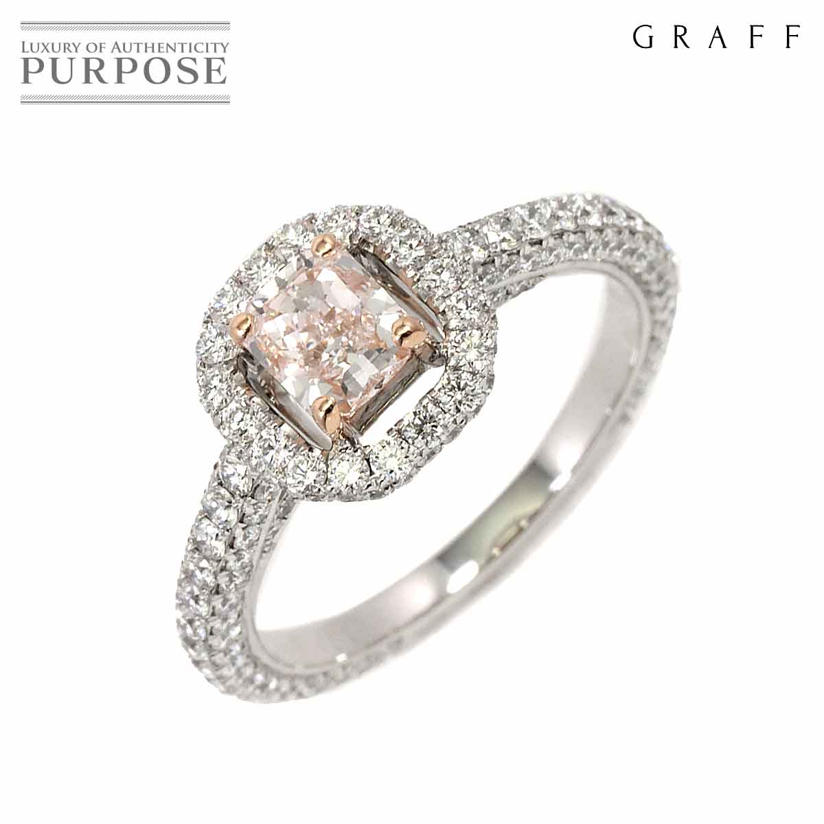 【新品同様】 グラフ GRAFF コンステレーション ピンクダイヤ 0.52ct LP/VVS1 10号 リング K18 WG PG ゴールド 750 指輪 Diamond Ring 【鑑定書付き】【中古】のサムネイル