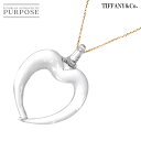 【新品同様】 ティファニー TIFFANY&Co. クリスタル ハート ロング ネックレス 76cm K18 YG イエローゴールド 750 Heart Necklace【中古】